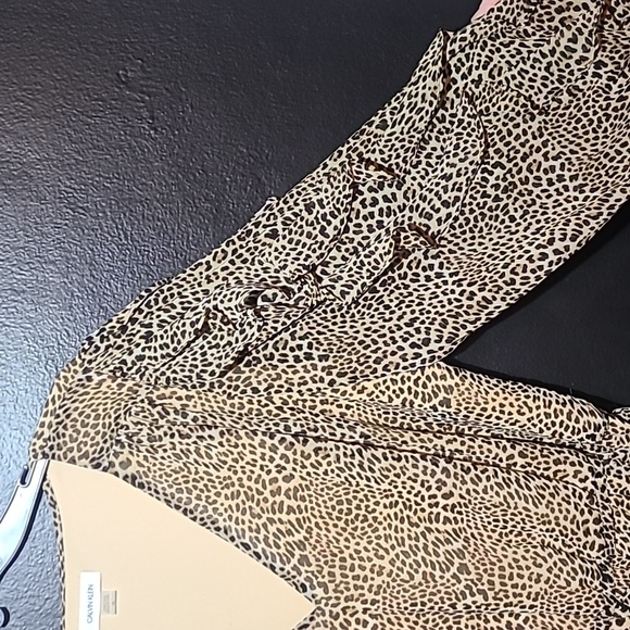 Leopard Print Ruffle Dress - Picture 3 of 4